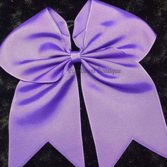 Hand Crafted Other - Purple Solid Cheer Bow